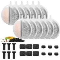 OEM 12er-Pack Katzenwasserfilter, 3-fach-Filter mit Harz und Aktivkohl, 2,5 l