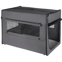 OEM Hundebank mit Kissen, grau, 90x59x67 cm, Auto