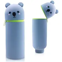 OEM Graues Silikon-Etui mit Koala-Motiv, weich, 2-in-1, für Schule