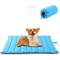 OEM Wassbares Hunde-Bett, 100x66cm, blau, wassbar, für Mittelgroße Hunde