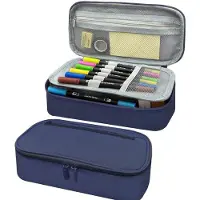 OEM Großes Uni-Etui, 5-fach, blauw