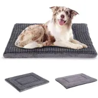 OEM Orthopädisches Hundebett, waschbares Kissen, grau, 91x58x4cm