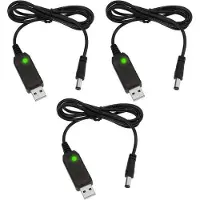 OEM USB auf 12,6V Boost Ladekabel DC 5,5x2,1mm 1m Lithium Batterie