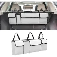 OEM Autokoffer-Organizer, wasserdicht, 4-Fächer, Faltschale, Grau-Weiß