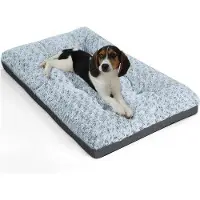 OEM Großes Hundebett, Grau, Wasserdicht, 76x48 cm, Antirutsch, Atmungsaktiv