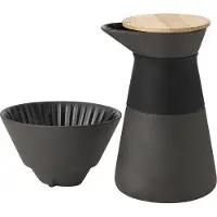OEM Schwarzer Kaffee-Filterkan 14x14x23,5 cm Slow-Brew