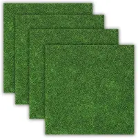 OEM Kunstgras Matten 6x6 cm Miniatur Dekoration grün