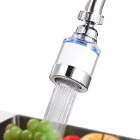 OEM Kochfilter, 360-Grad-Wasserhahn, 6 Stück PP-Katun-Filterelement, 2 Stück 4-Wasserhähne, Entkalker, Küchenaccessoires.