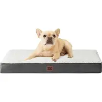 OEM Orthopädisches Hundebed 76x51x9cm, Waschbar, Beige, Weich