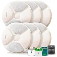 OEM Katzenwasserfontein Filter 6er Pack, 3L, Aktivkohle, Harz
