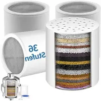 OEM Dusche-Filter 4er-Set für Hartwasser, Entchlorung, Metallentfernung, Geruchsreinigung