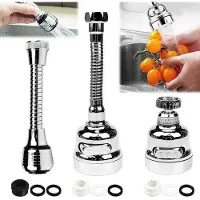 OEM Flexibler Wasserhahn Verlängerer silber 3teilig