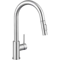 OEM Edelstahl-Küchenarmatur mit Auszug, 360° drehbar, Hochdruck