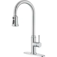 OEM Edelstahl-Küchenarmatur mit Auszug, 360° drehbar, einhebelig, hoch