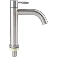 OEM Einhandhebel-Küchenarmatur, Edelstahl, gebürstet, Nickel, Kaltwasser
