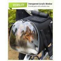 OEM Tragbare Katzen-Fahrradtasche, atmungsaktiv, ideal für kleine Hunde, Reisen