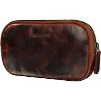 OEM Leder Etui Vintage Organizer Schwarz