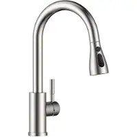 OEM Hogedruck-Küchenarmatur mit Dusche, 3 Strahlarten, 360° drehbar, gebürstet