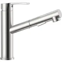 OEM Edelstahl-Küchenarmatur, 360° drehbar, Hochdruck, 2 Strahlarten