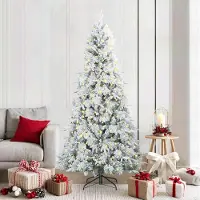 vidaXL Hochwertigen Möbel Künstlicher klappbarer Weihnachtsbaum Grün 210 cm PE und PVC - 8330274