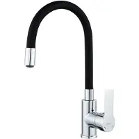 OEM Schwarze flexible Küchenarmatur 360° drehbar mit Wasserbelüfter