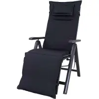 Sun Garden Auflage Relaxliege Toronto 90671-700 grau-weiß kariert 170x52x6,5 cm