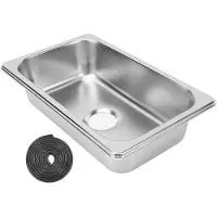 OEM Edelstahl-Einzelwaschbecken mit Abfluss für Caravan