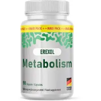 Glory Products OÜ Erexol Metabolism Kapseln | Ideal begleitend für dein Ziel | in der großen Maxi-Dose | 90 Kapseln Inhalt
