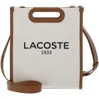 Lacoste Handtasche Small Heritage Canvas Tote NF5232TD Hellbeige