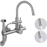 OEM Wandmontiertes Edelstahl-Küchenarmatur 304