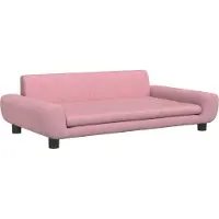 Syfax Hundebett Rosa 100x54x33 cm Samt