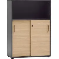 Schildmeyer Möbelpartner Schiebetürenschrank »Metz« 3 OH grau, 80.1x113.4x38.2 cm