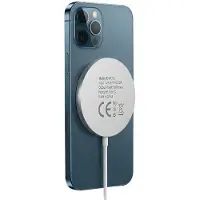 Avizar Mayaxess, Magnetisches 15W MagSafe Ladegerät für iPhone 15 Pro Max, Weiß