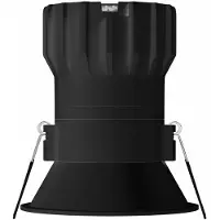 Beneito Faure Pulsar 8W 40º LED-Einbaustrahler, Mattschwarz, mit Schaltertechnologie, Farbtemperatur 2700K/3200K/4000K und TRIAC-Dimmung -
