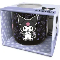 Stor Universaltasse Sanrio Kuromi 414 ml, 1 Stück, Schwarz/Weiss