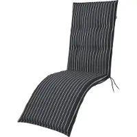 Doppler Relaxliegeauflage Living 170x48x6 cm, anthrazit weiss
