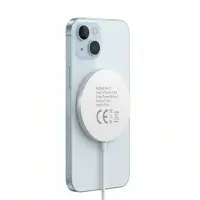 Avizar Mayaxess, Magnetisches 15W MagSafe Ladegerät für iPhone 15, Weiß