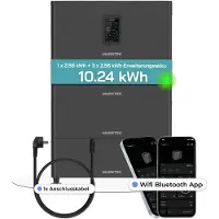SUNNIVA Speicher MARSTEK Jupiter C + Plus Solarspeicher 5,12-10,24 kWh LiFePO4 Solarakku für PV Systeme Balkonkraftwerk, IP65, 6000 Zyklen, WIFI und Bluetooth Batterie Option: 4 x Solarspeicher (10.24 kWh)