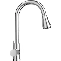 OEM Hogedruck-Küchenarmatur, 360° drehbar, Edelstahl, silber