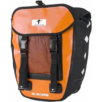 VDP Red Loon Pro Packtasche Fahrradtasche Gepäckträgertasche LKW-Plane Wasserdicht (Orange/Schwarz)