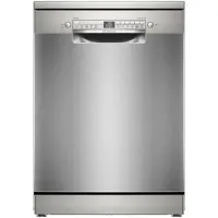 Bosch Serie 2 SMS2HTI06E, Freistehend, Standardgröße (60 cm), Grau, Metallisch, Edelstahl, Tasten, 1,75 m