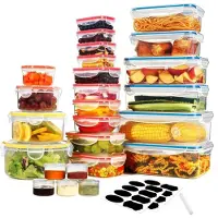 OEM Luftdichte Plastikbehälter 50-teilig, BPA-frei, für Küche