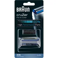 Braun CruZer 20S, Scherkopf, 1 Kopf/Köpfe, Blau, Silber, Kunststoff, Metall, , geschikt voor cruZer 6 face, cruZer 6 beard & head, cruZer 6 body, cruZer 5 beard, cruZer 4 face