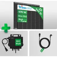 Growatt 940wp NEO800M-X Balkonkraftwerk 800 Watt | Trina Vertex S+ 470W Glas Glas - Preis inkl. MwSt. gem. § 12 Abs. 3 UStG