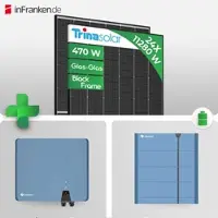 Solplanet PV Anlage 11 kWp – 24× Trina Vertex S+ 470W Glas-Glas Black Frame & ASW 10kH-T3 Hybrid mit Ai-HB G2 Pro Speicher Notstrom Netzunabhängig / inkl. 0 % MwSt. für Privatkunden
