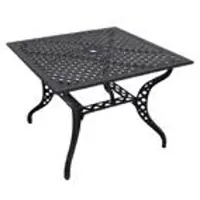 Lesli Living - Gartentisch Trafalgar - Grau - 100x100x72cm