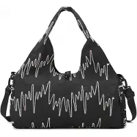 Unyqoos Sport- und Yogatasche für Damen – geräumige, wasserdichte Oxford-Tasche (47×25×21 cm) mit Schuhfach, Nass-/Trockenfach, Yogamattenfach & 4 Zusatzfächern