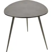 Lesli Living - Gartentisch Shine - Silber - 47x47,5x51cm