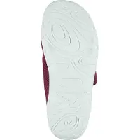 Fly Flot Damen Pantoffel Hausschuh Mesh breiter Klett 320308, Größe:41 EU, Farbe:Rot