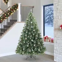vidaXL Design Künstlicher Weihnachtsbaum mit 300 LEDs Grün 240 cm PE und PVC 2025NEU5835958